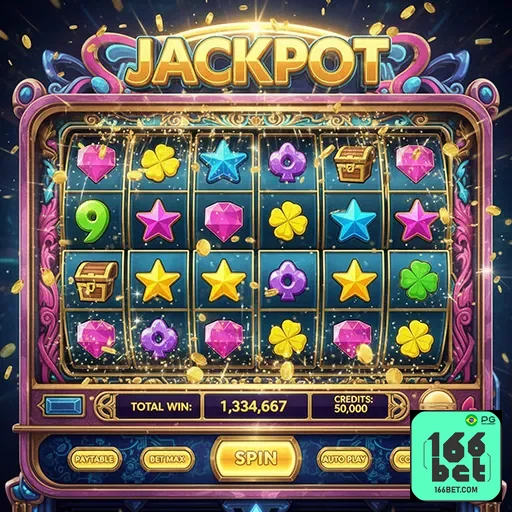 Screens de jogos de slot promocionais na 166bet Brasil