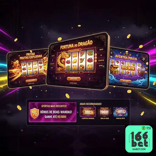 Imagem promocional do site 166bet, destacando apostas esportivas e diversão online.